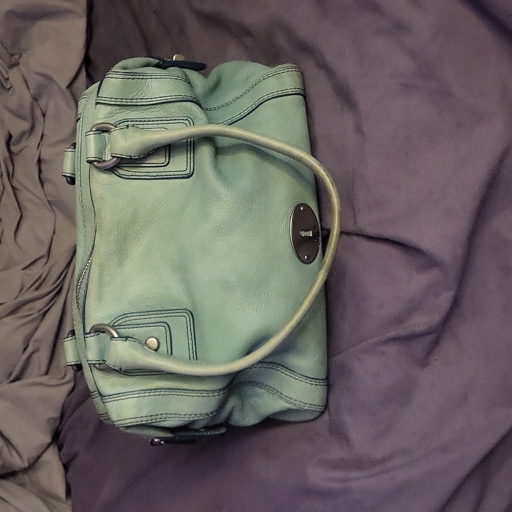 Fossil (Zb 5565) Marlowe Seafoam Leather Satchel